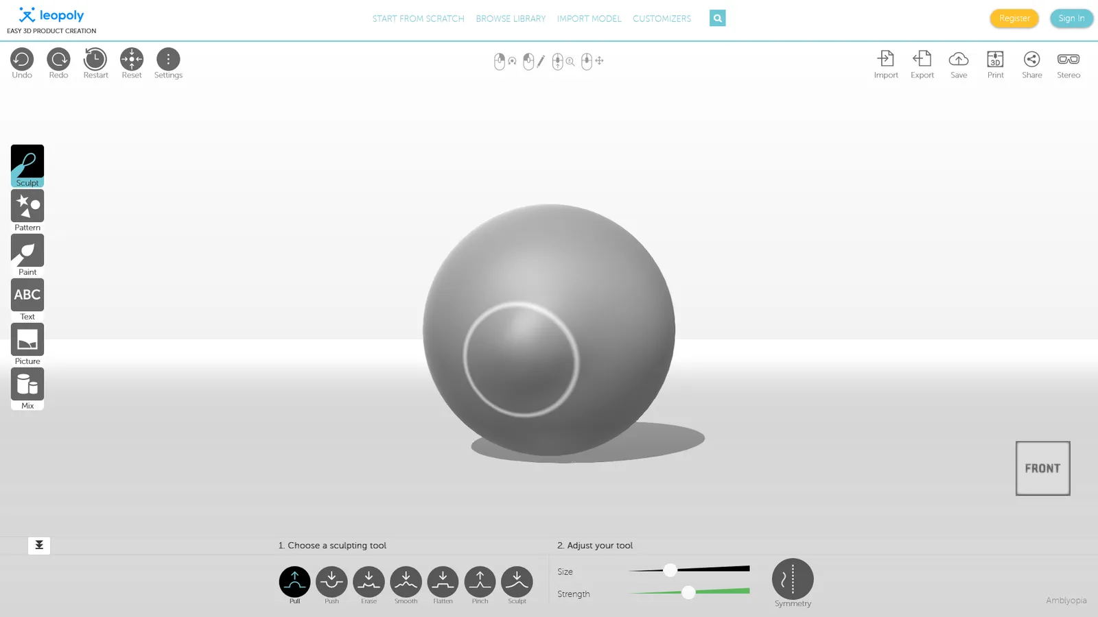 Leopoly to wygodne i wszechstronne narzędzie do projektowania 3D online