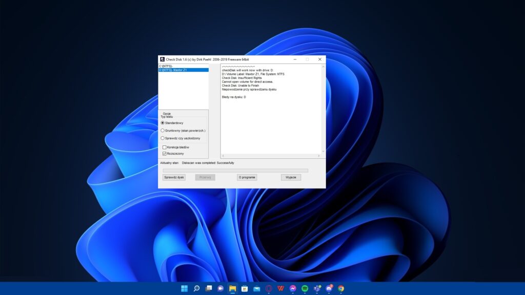 CheckDisk to prosty sposób na sprawdzenie dysku całkowicie za darmo