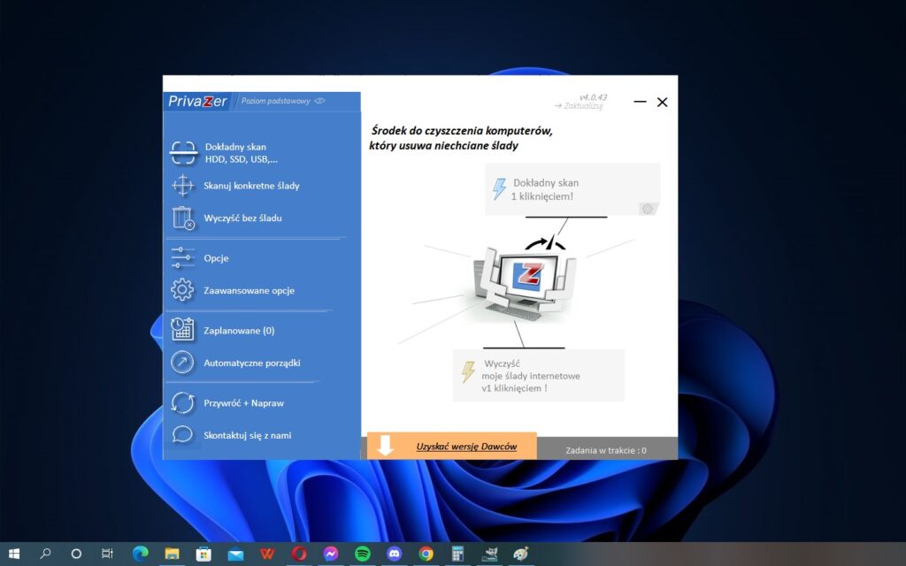 Privazer: darmowe czyszczenie i skanowanie
