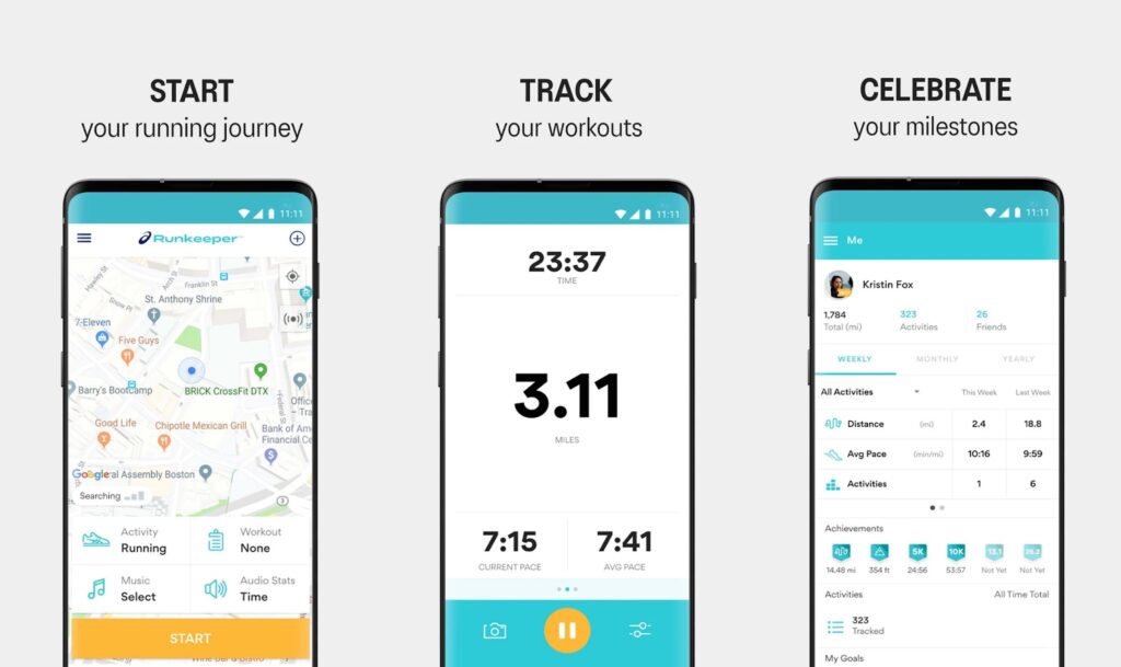 Runkeeper to jedna z najpopularniejszych darmowych aplikacji do biegania