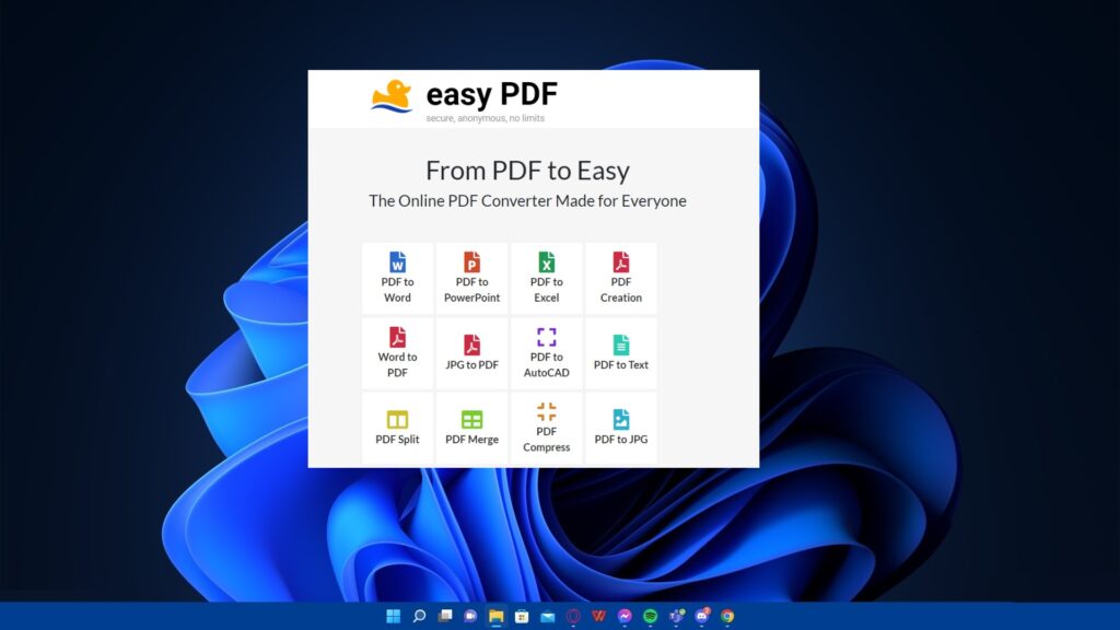 EasyPDF to darmowe, wygodne narzędzie do plików PDF dostępne z poziomu przeglądarki