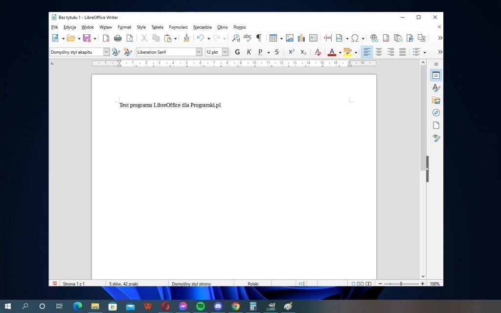 LibreOffice Writer – darmowy odpowiednik Worda, któremu towarzyszą także inne aplikacje z pakietu LibreOffice