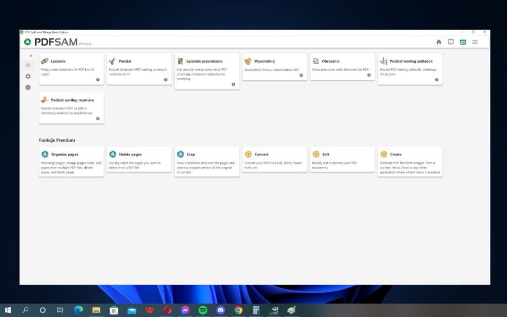 PDFsam – bezpłatny program, który pozwala m.in. na łączenie, dzielenie i obracanie PDF-ów