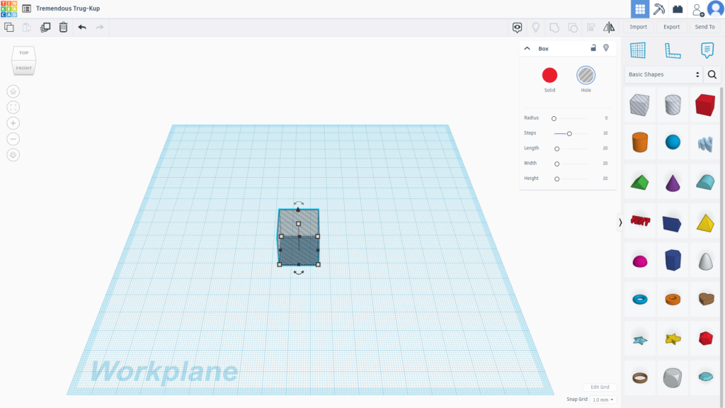 TinkerCAD to webowa aplikacja firmy Autodesk