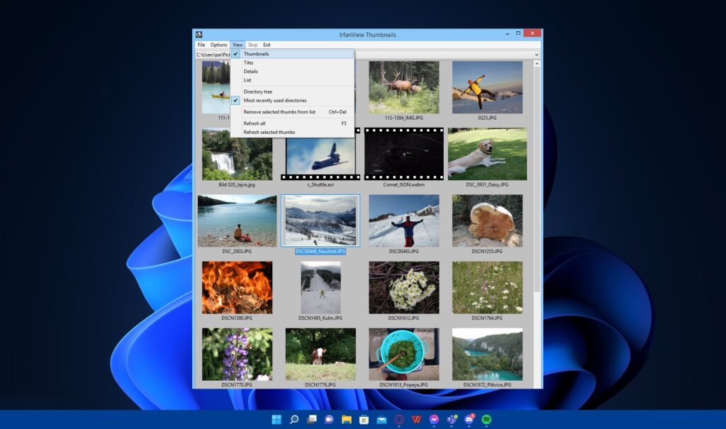 Darmowa przeglądarka zdjęć IrfanView umożliwia zarówno oglądanie, jak i edycję plików