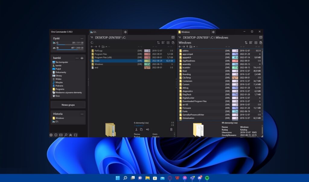 Darmowy menedżer plików One Commander zapewnia wygodną obsługę i wszystkie niezbędne funkcje