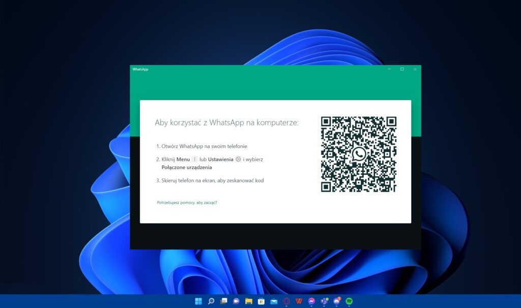 WhatsApp jest dostępny w wersji na PC, która wymaga połączenia ze smartfonem