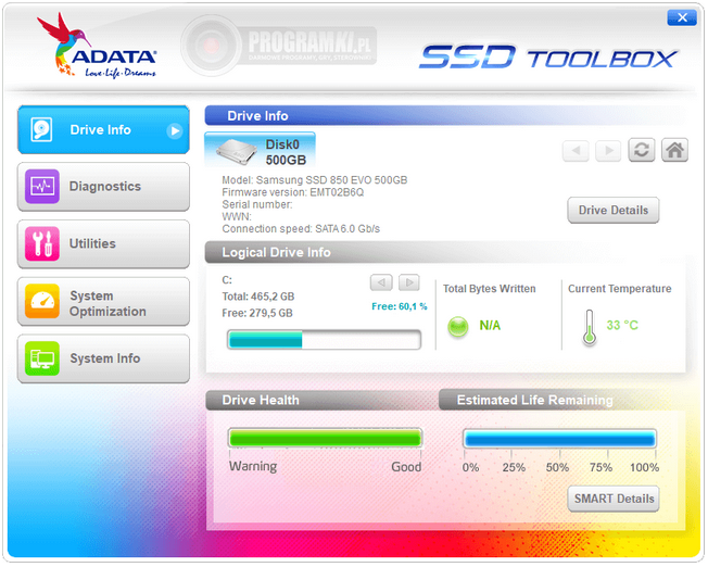 ADATA SSD ToolBox – Narzędzie do obsługi dysków SSD firmy ADATA