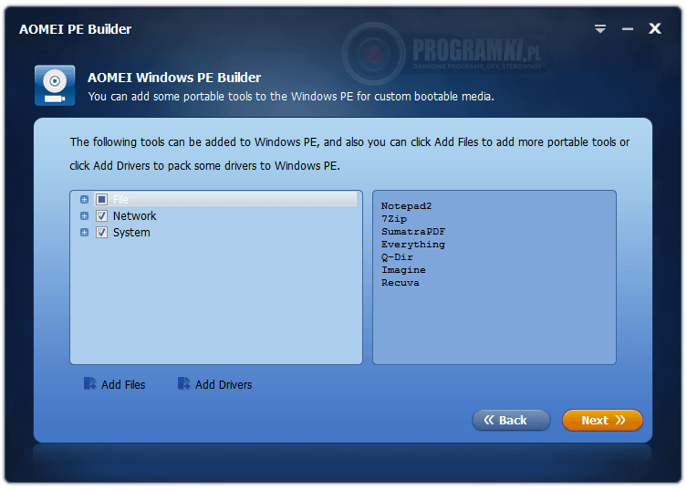 AOMEI PE Builder – Program do tworzenia płyt bootowalnych Windows