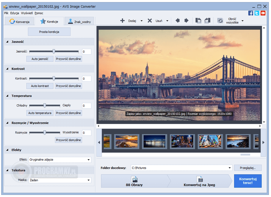 AVS Image Converter – Konwersja wielu plików graficznych jednocześnie