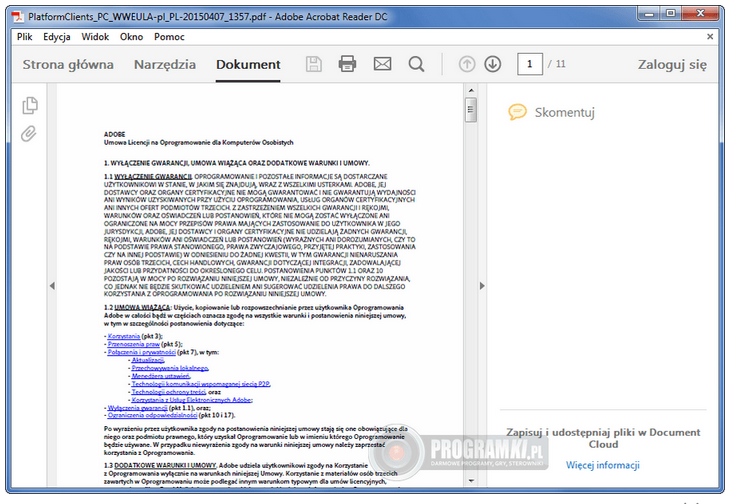 Adobe Acrobat Reader DC – Darmowy program do otwierania i edycji plików PDF