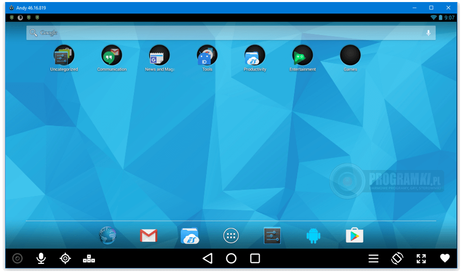 Andy – Wirtualny smartfon oparty na systemie Android