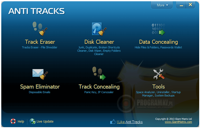 Anti Tracks Free Edition – Narzędzie do czyszczenia śladów aktywności użytkownika