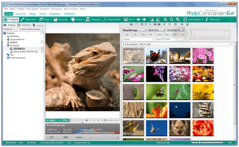 Ashampoo Photo Commander Free – Zarządzaj kolekcją zdjęć za darmo