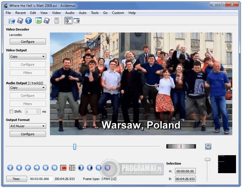 Avidemux – Darmowy program do edycji plików wideo