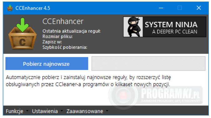 CCEnhancer – Program rozszerzający funkcjonalność CCleanera