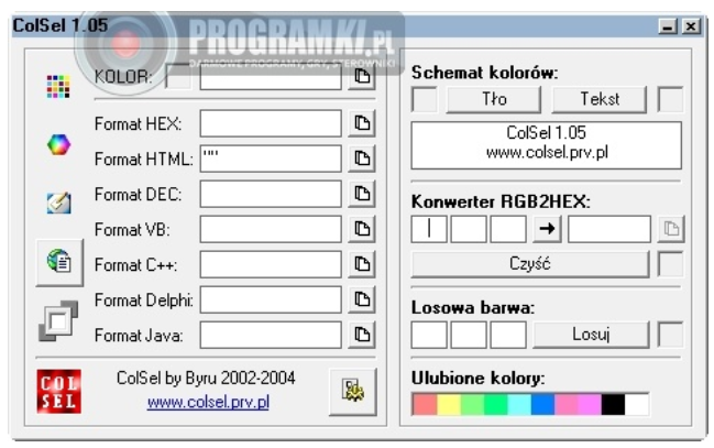ColSel – Aplikacja do pobierania kolorów ze zdjęć i rysunków