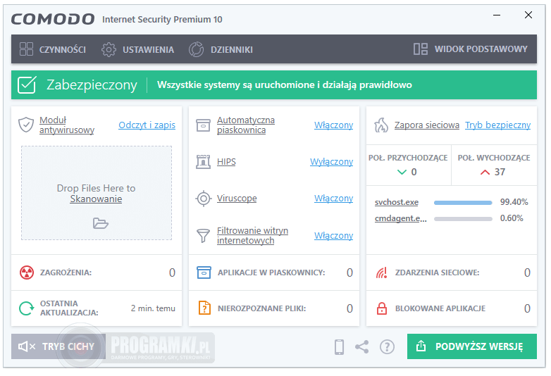 Comodo Internet Security Premium – Darmowy pakiet zabezpieczający system przed wirusami i atakami sieciowymi