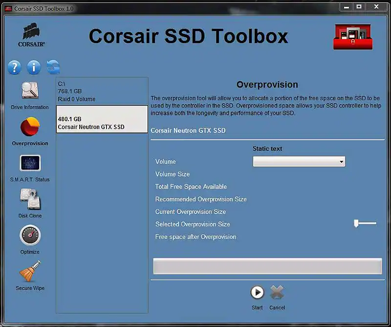 Corsair SSD Toolbox – Narzędzie do optymalizacji i aktualizacji dysków SSD firmy Corsair