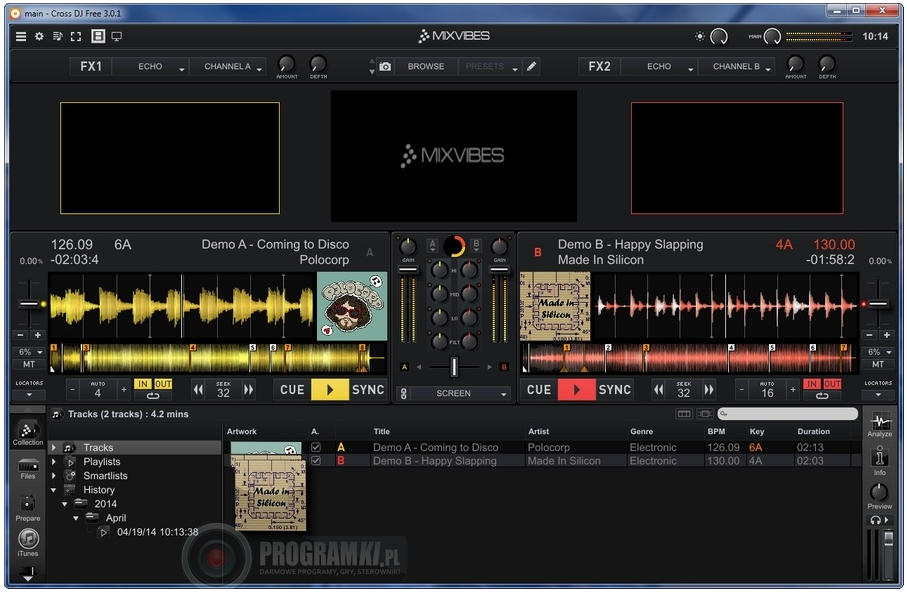 Cross DJ Free – Program do miksowania muzyki w czasie rzeczywistym
