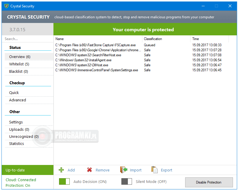 Crystal Security – Narzędzie do ochrony systemu Windows przed szkodliwym oprogramowaniem