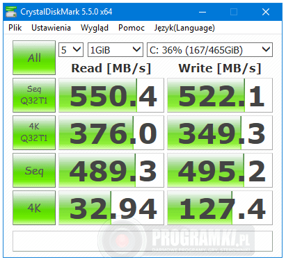 CrystalDiskMark – Narzędzie do testowania wydajności dysków twardych i SSD