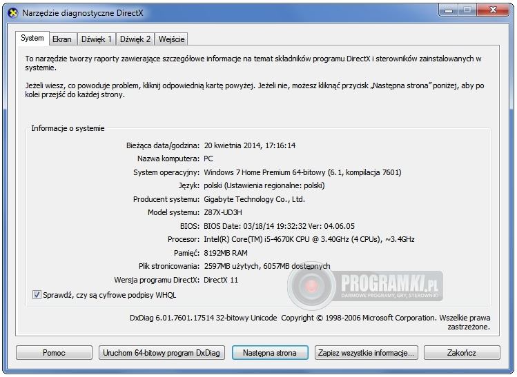 DirectX – Pakiet bibliotek wymagany do uruchomienia gier i aplikacji multimedialnych opartych na DirectX
