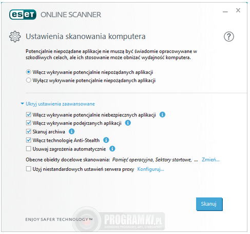 ESET Online Scanner – Narzędzie do skanowania i usuwania złośliwego oprogramowania