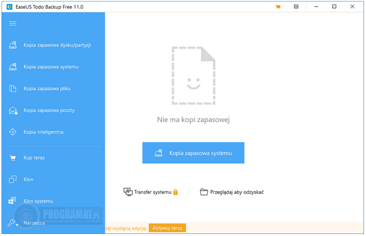 EaseUS Todo Backup Free – Darmowy program do tworzenia kopii zapasowych danych