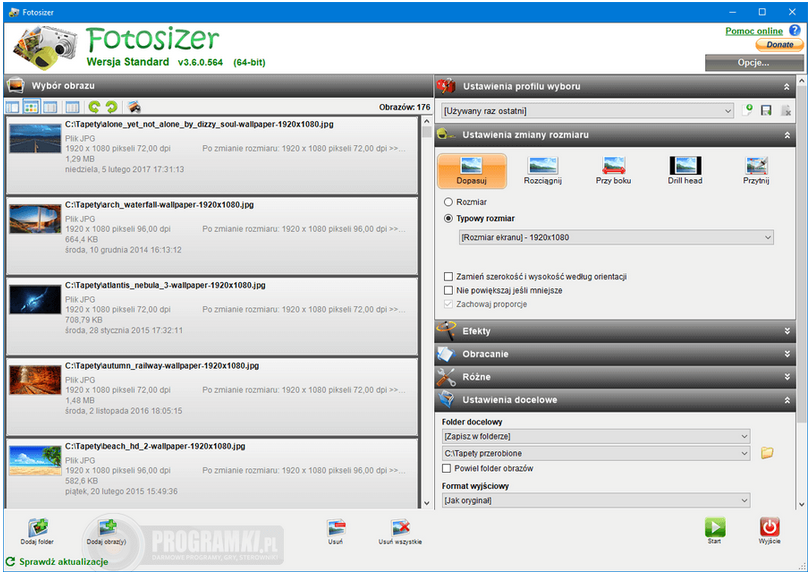 Fotosizer Standard Edition – Program do zmiany rozmiaru i obróbki zdjęć na masową skalę