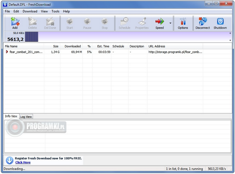 Fresh Download – Prosty program do pobierania plików z Internetu