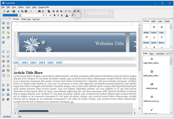 Fresh HTML – Szybki i wygodny program do tworzenia i edycji stron internetowych