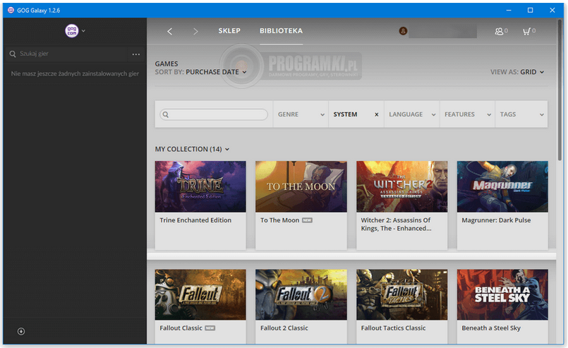 GOG Galaxy – Platforma cyfrowej dystrybucji gier bez DRM