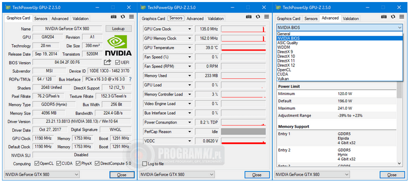 GPU-Z – Narzędzie do wyświetlania szczegółowych informacji na temat karty graficznej