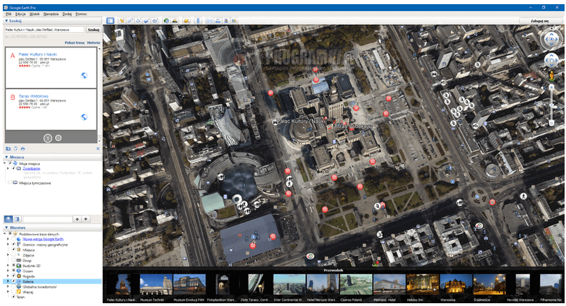 Google Earth Pro – Program do wyświetlania trójwymiarowego modelu kuli ziemskiej