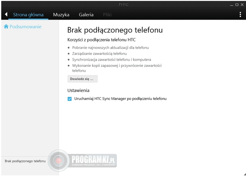 HTC Sync Manager – Program do synchronizowania i zarządzania danymi na telefonie HTC