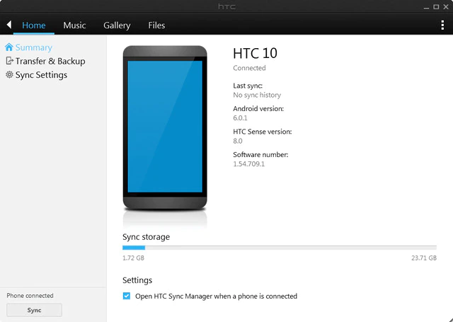 HTC Sync – Oficjalny program HTC Corporation do synchronizacji telefonu i komputera