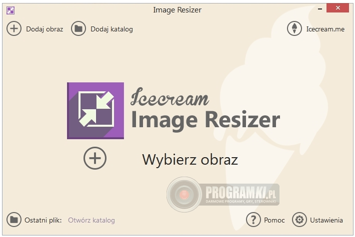 Icecream Image Resizer – Prosty program do zmiany rozmiaru wielu plików graficznych jednocześnie