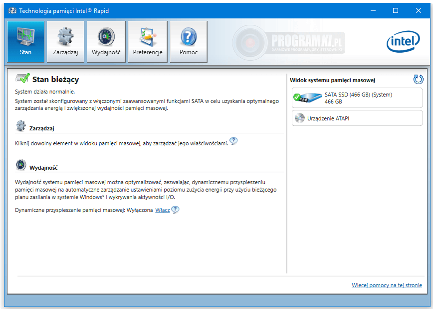 Intel Rapid Storage Technology (Intel RST) Driver – Sterownik dla kontrolerów AHCI/RAID na płytach głównych z chipsetami Intel