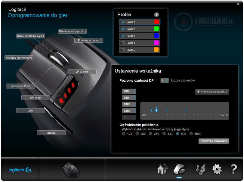 Logitech Gaming Software – Pakiet oprogramowania dla sprzętu dla graczy firmy Logitech