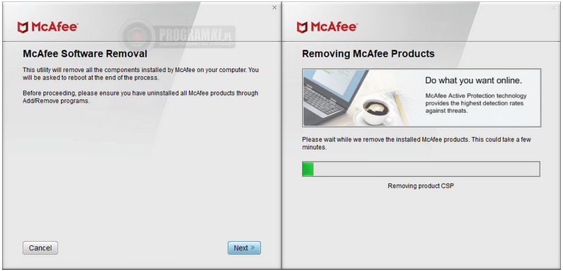 McAfee Consumer Product Removal Tool – Narzędzie do usuwania oprogramowania firmy McAfee