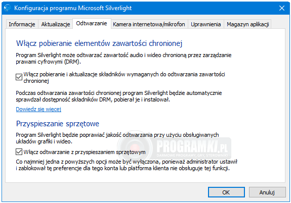 Microsoft Silverlight – Dodatek do odtwarzania treści multimedialnych w przeglądarkach internetowych