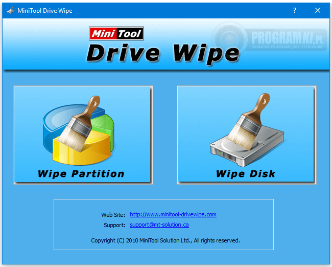 MiniTool Drive Wipe – Narzędzie do całkowitego usuwania danych z dysków