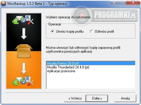 MozBackup – Program do tworzenia kopii zapasowych profilów aplikacji Mozilla