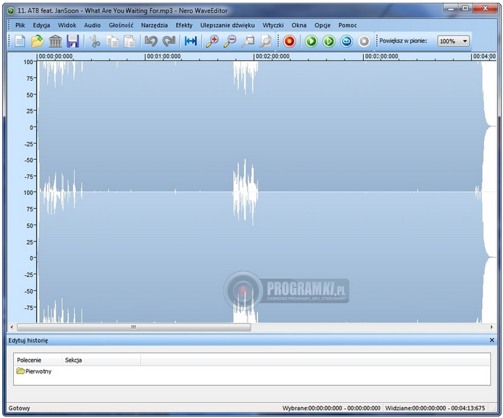 Nero WaveEditor – Program do edycji plików muzycznych