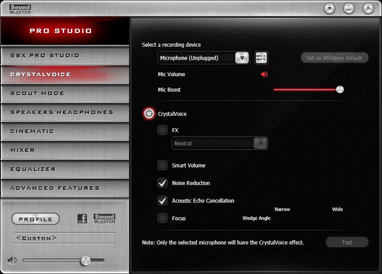 Oprogramowanie Creative Sound Blaster ZxR – Wirtualny dźwięk studia nagraniowego