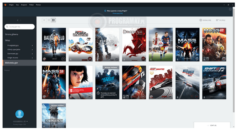Origin – Aplikacja do pobierania i instalowania gier na komputerze