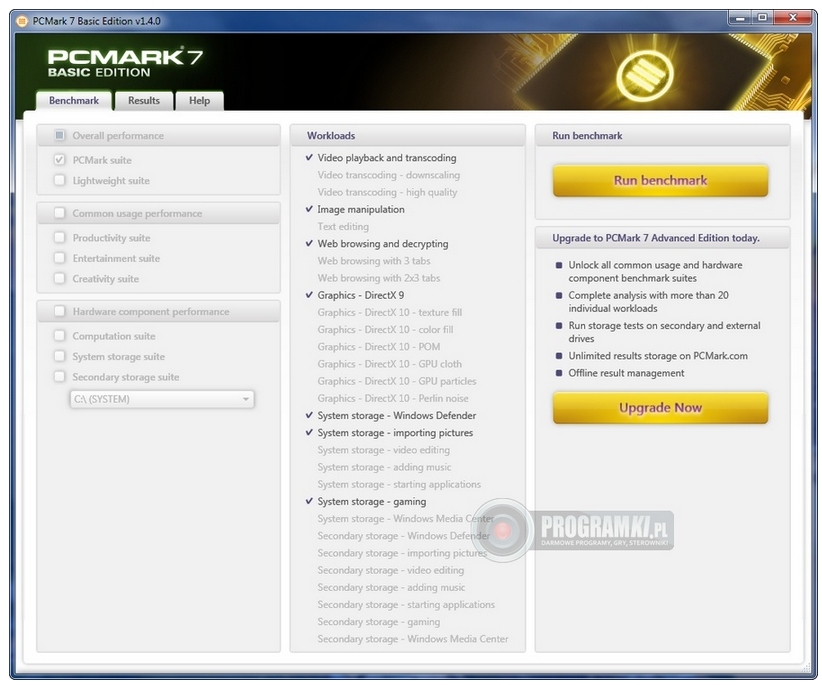 PCMark 7 Basic Edition – Narzędzie do testowania wydajności podzespołów komputera