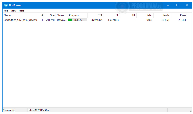 PicoTorrent – prosty i skuteczny klient BitTorrent