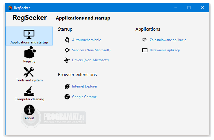 RegSeeker – Narzędzie do przeszukiwania i czyszczenia rejestru systemu Windows